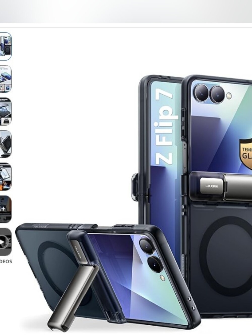 Foldable Z Flip7 Phone Case with Kickstand